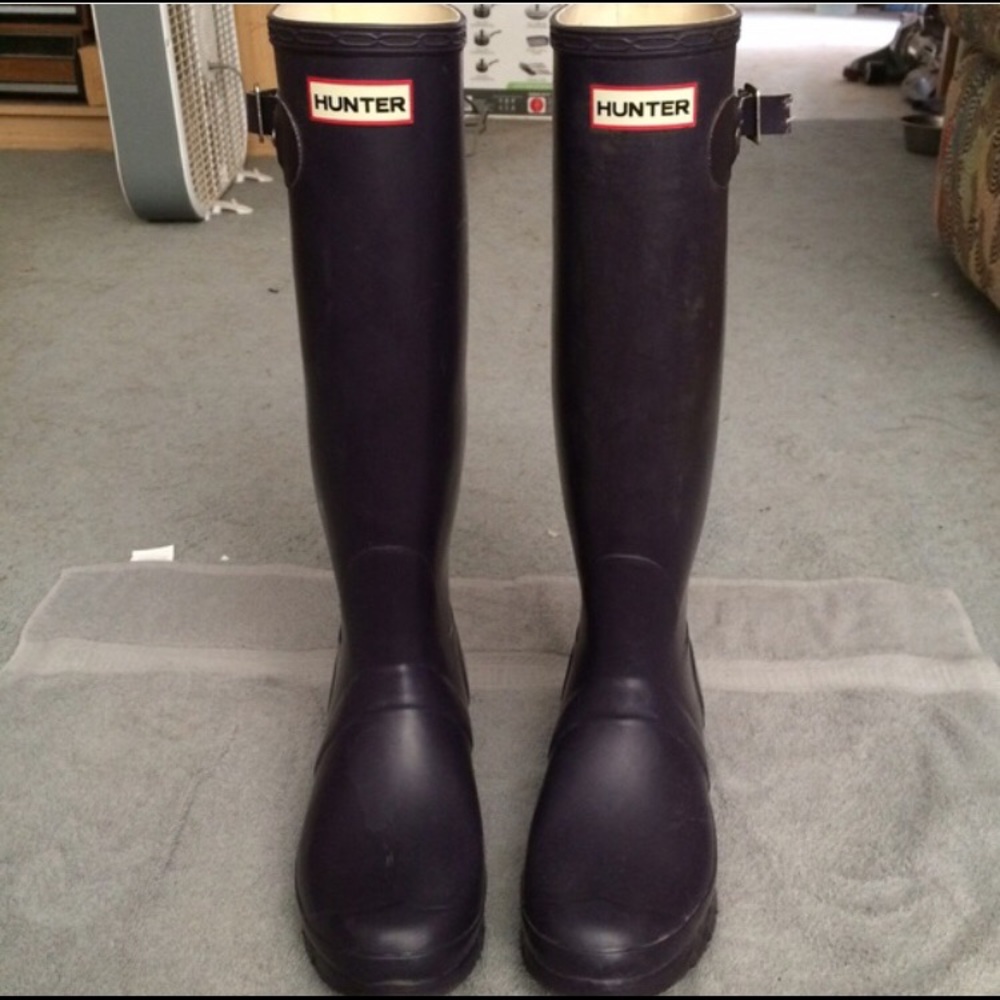 Hunter Aubergine rain boots - Picture 1 of 5